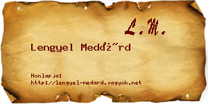 Lengyel Medárd névjegykártya