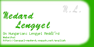medard lengyel business card